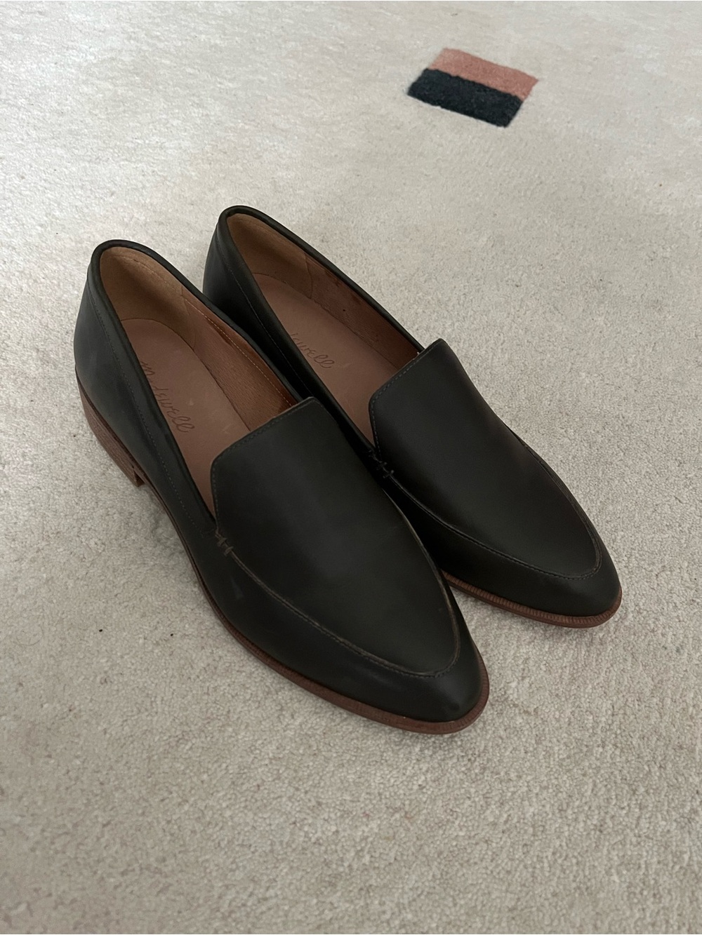 Madewell Frances Loafer in Olive Leather